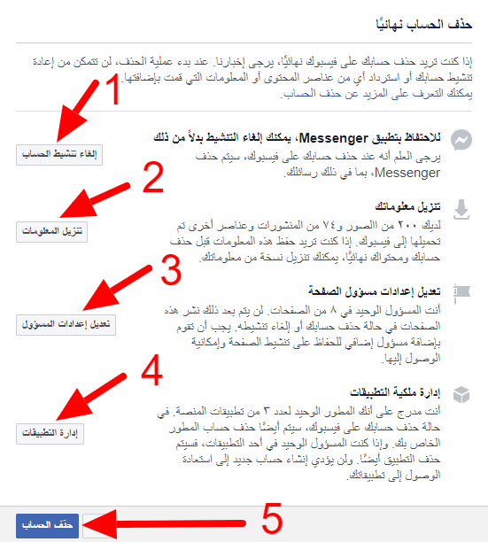 كيفيه اغلاق حساب على الفيس بوك نهائيا- مش عايزه عشان هعمل غيره 12904 1