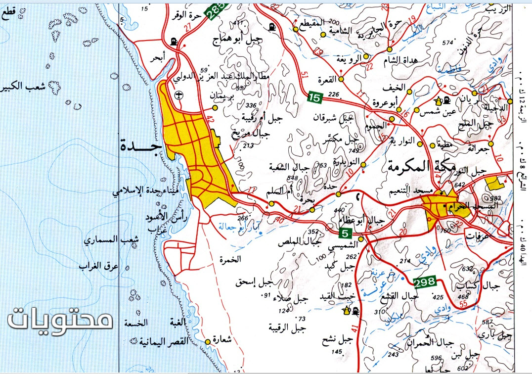 خريطة جدة كاملة - جدة وجمال اماكنها 9360